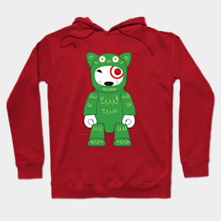 Funny Bullseye Dog Frog Team Member Hoodie